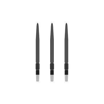 3pc Target Swiss Dart Point Pocket Size 30mm - Black