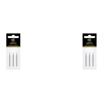 2x 3pc Target 35mm Diamond Pro Swiss Point For Darts SP Barrels - Silver