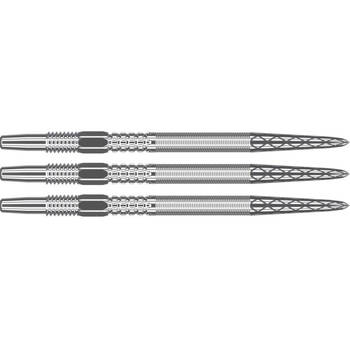 3pc Target Swiss DX Diamond Grip Dart Points 26mm - Silver