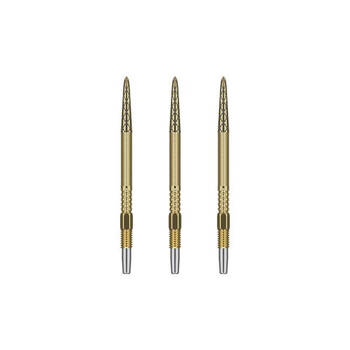3pc Target Swiss DX Diamond Grip Dart Points 35mm - Gold
