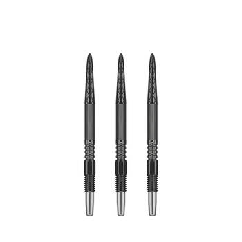 3pc Target Swiss DX Diamond Grip Dart Points 35mm - Black