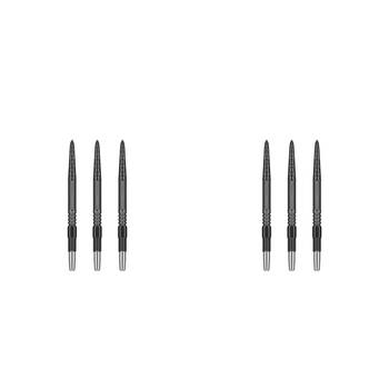 6pc Target Swiss DX Diamond Grip Dart Points 35mm - Black