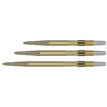 3pc Target Swiss DX Diamond Grip Dart Points 40mm - Gold