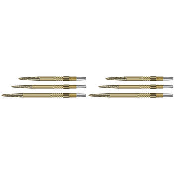6pc Target Swiss DX Diamond Grip Dart Points 40mm - Gold