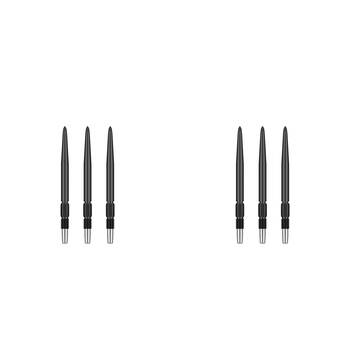 6pc Target Swiss Dart Point Pocket Size 40mm - Black