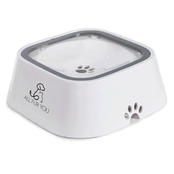 All Fur You Anti Splash Pet Water Bowl White