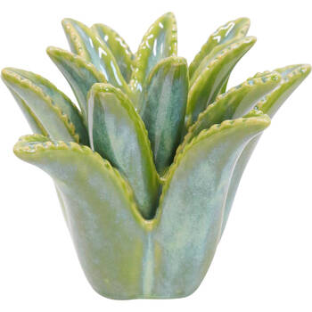 LVD Stoneware Stick Candle Holder Display Large 17cm - Green
