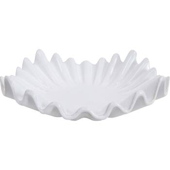 LVD Stoneware Decorative Bowl Elle Home Decor 32.5cm White