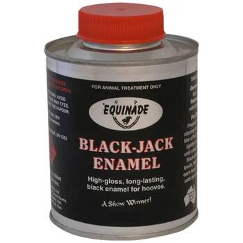 Equinade Black Jack High Gloss Long Lasting Horse Hoof 250ml
