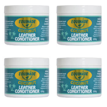 4PK Equinade Coconut Leather Conditioner Nourishes & Protects 220g