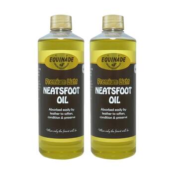 2PK Equinade Premium Light Neatsfoot Oil Leather Conditioner Care 500ml
