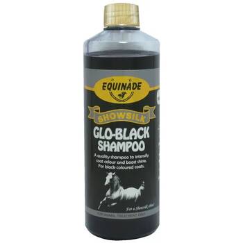 Equinade Showsilk Glo Black Horse Coat Grooming Care Shampoo 500ml