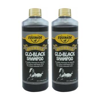 2PK Equinade Showsilk Glo Black Horse Coat Grooming Care Shampoo 500ml