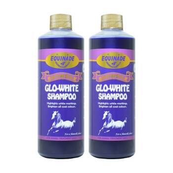 2PK Equinade Showsilk Glo White Horse Coat Grooming Care Shampoo 500ml