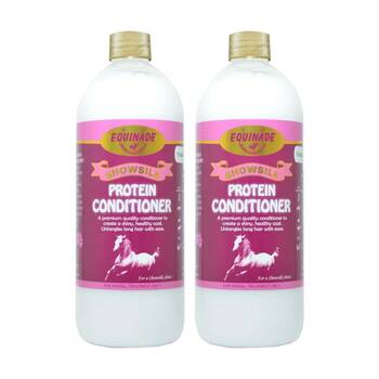 2PK Equinade Showsilk Horse Grooming Coat Care Conditioner 1L Protein