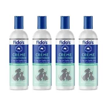 4PK Fidos Pet Dogs & Cats Creme Conditioner Grooming Care 250ml