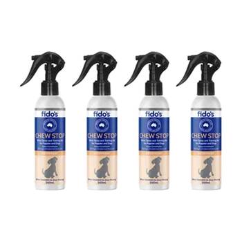 4PK Fidos Dog Deterrent Behaviour Training Aid Chew Stop Spray 200ml