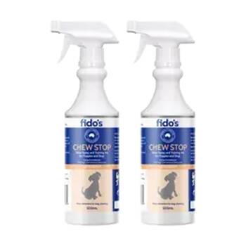 2PK Fidos Dog Deterrent Behaviour Training Aid Chew Stop Spray 500ml