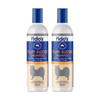 2PK Fidos Pet Dog Grooming Washing Care Shampoo Fluff Buster 250ml