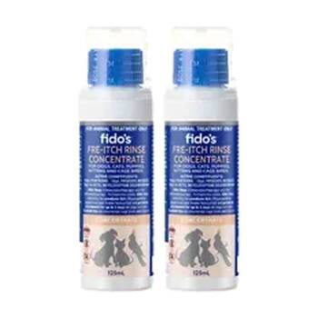 2PK Fidos Free-Itch Rinse Concentrate Pet Dog Grooming Care 125ml