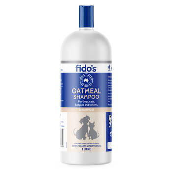 Fidos Pet Dog & Cat Grooming Washing Care Shampoo Oatmeal 1L