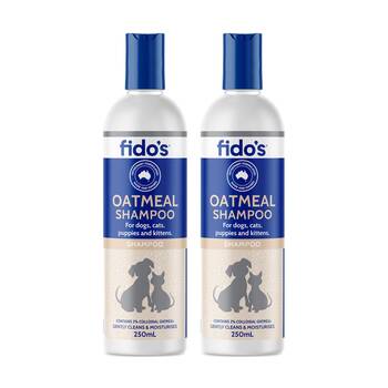 2PK Fidos Pet Dog & Cat Grooming Washing Care Shampoo Oatmeal 250ml