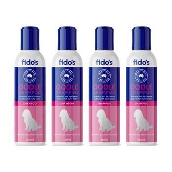 4PK Fidos Pet Dog Grooming Washing Care Shampoo Oodles 250ml