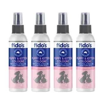 4PK Fidos Pet Puppy & Kittens Cologne Spray Grooming Care 125ml