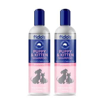 2PK Fidos Pet Dog & Cat Grooming Washing Care Shampoo Puppy Kitten 500ml