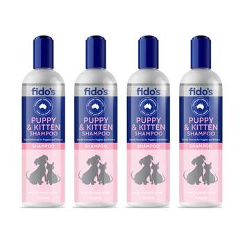4PK Fidos Pet Dog & Cat Grooming Washing Care Shampoo Puppy Kitten 500ml
