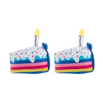 2PK Petshop By Fringe Studio Cake It Easy Soft Plush Dog Toy 17cm