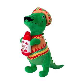 Petshop By Fringe Studio Fiesta Saurus Dinosaur Plush Dog Toy Extra Large