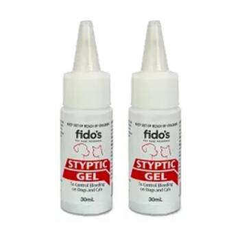 2PK Fidos Pet Dog & Cat First Aid Bleeding Control Styptic Gel 30ml