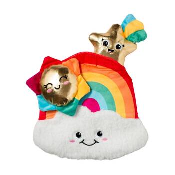 Petshop By Fringe Studio Look On Bright Side Rainbow Hide & Seek Burrow Dog Toy