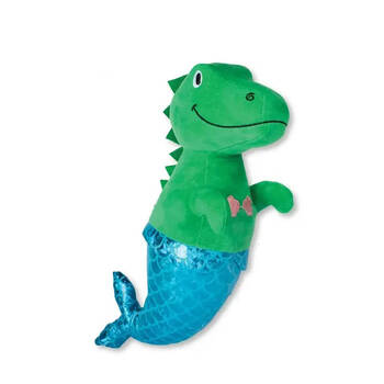 Fringe Studio Mer Dinsoaur Rex Soft Plush Dog Toy Multicolour