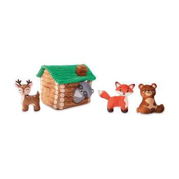 5pc Petshop By Fringe Studio Plush Burrow Interactive Dog Toy Set On Cabin Time