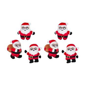 2x 3pc Fringe Studio Rebel Without A Claus Small Dog Toy Set Santa