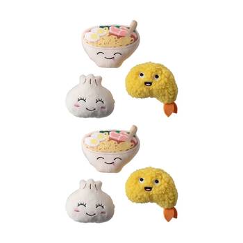 2x 3pc Fringe Studio Soy Into You Soft Plush Small Dog Toy Set Multicolour