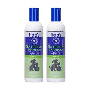2PK Fidos Pet Dog & Cat Grooming Washing Care Shampoo Tea Tree Oil 250ml