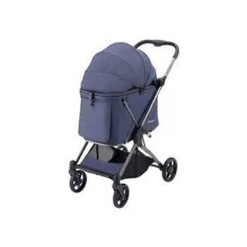 Ibiyaya Maxi Deep Carriage Pet Stroller For Dogs/Cats w/Sunshade Royal Blue