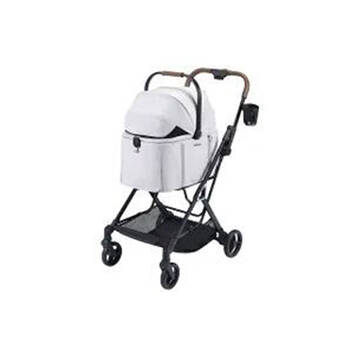 Ibiyaya Tinker Detachable Pet Stroller/Carrier For Dogs/Cats Small Silver Grey