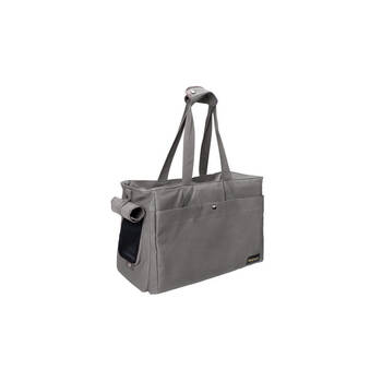 Ibiyaya Canvas Pet Travel Carrier Tote/Shoulder Bag for Cats & Dogs Grey