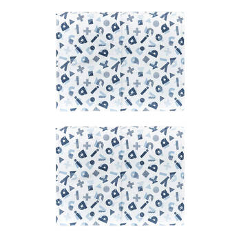 2PK Ibiyaya Chill Pad Dog/Cat Self Cooling Mat 50x65cm Doodle Letters