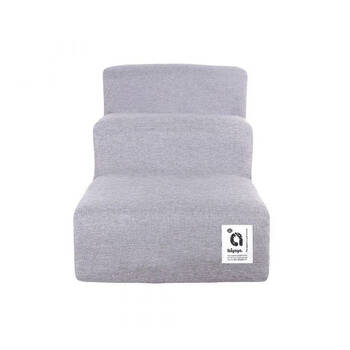 Ibiyaya Everest Practical Pet Stairs for Cats & Dogs Large Steps Grey