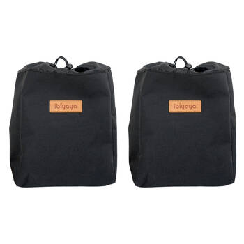 2PK Ibiyaya Molle Storage Pouch/Accessory for Pet Strollers/Carriers Black