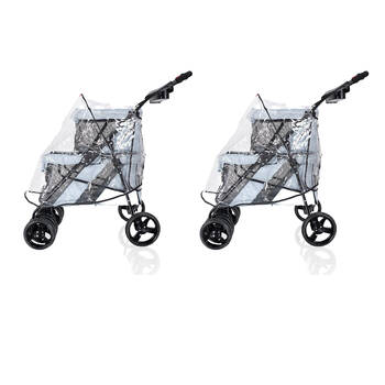 2PK Ibiyaya Universal Waterproof Raincover For Pet Stollers/Prams/Carriers