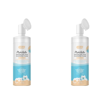 2x Cature 150ml Waterless Paws Pet Cat/Dog Cleaning Foam