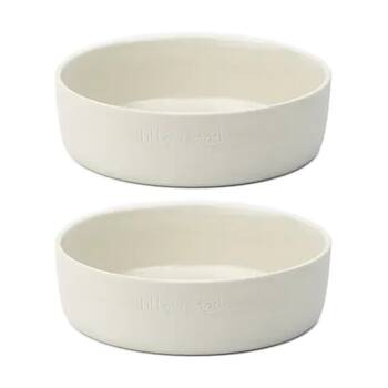 2PK Lilly & Dash Pet Cat Feeding Drinking Dish Bowl 265ml Cloud