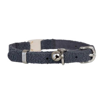 Lilly & Dash Adjustable Fit Cat Collar w/ Bell Charcoal