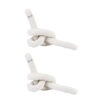 2PK Lilly & Dash Pet Dog Interactive Knot Play Toy 250x150x150mm Milk